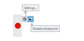 Disable breakpoints